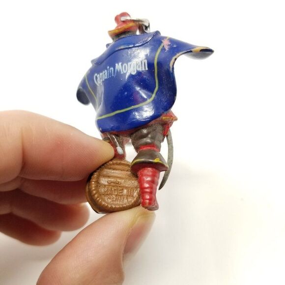 Vintage Captain Morgan Pirate On A Barrel Key Chain, Promotional, Estate - Picture 4 of 6